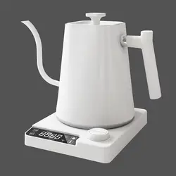 Stainless Steel Electric Variable Temperature Setting Gooseneck Kettle for Pour Over Coffee
