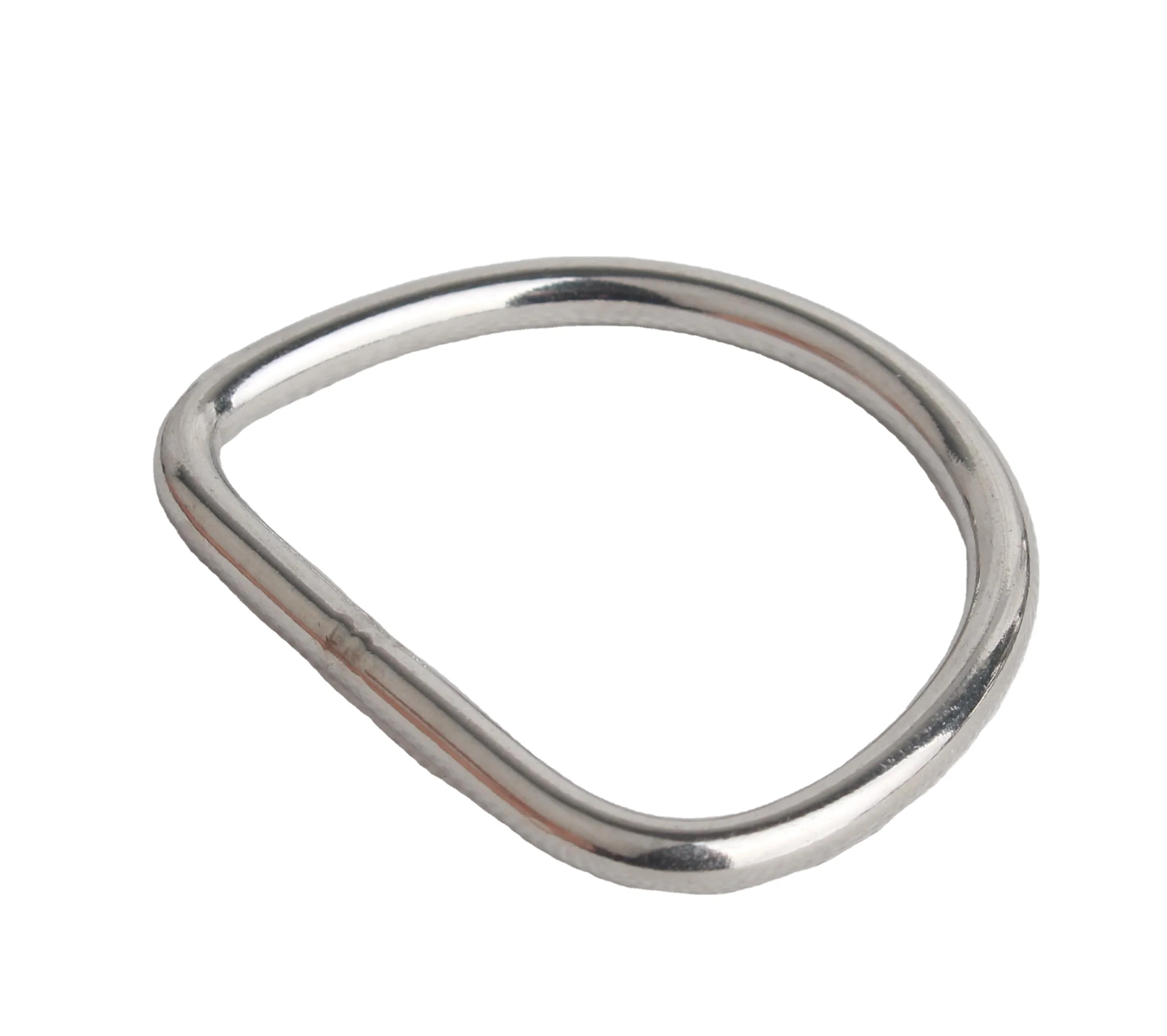 Factory Stainless Steel Welded Seamless Metal D Ring Bag D Ring Dog D Ring