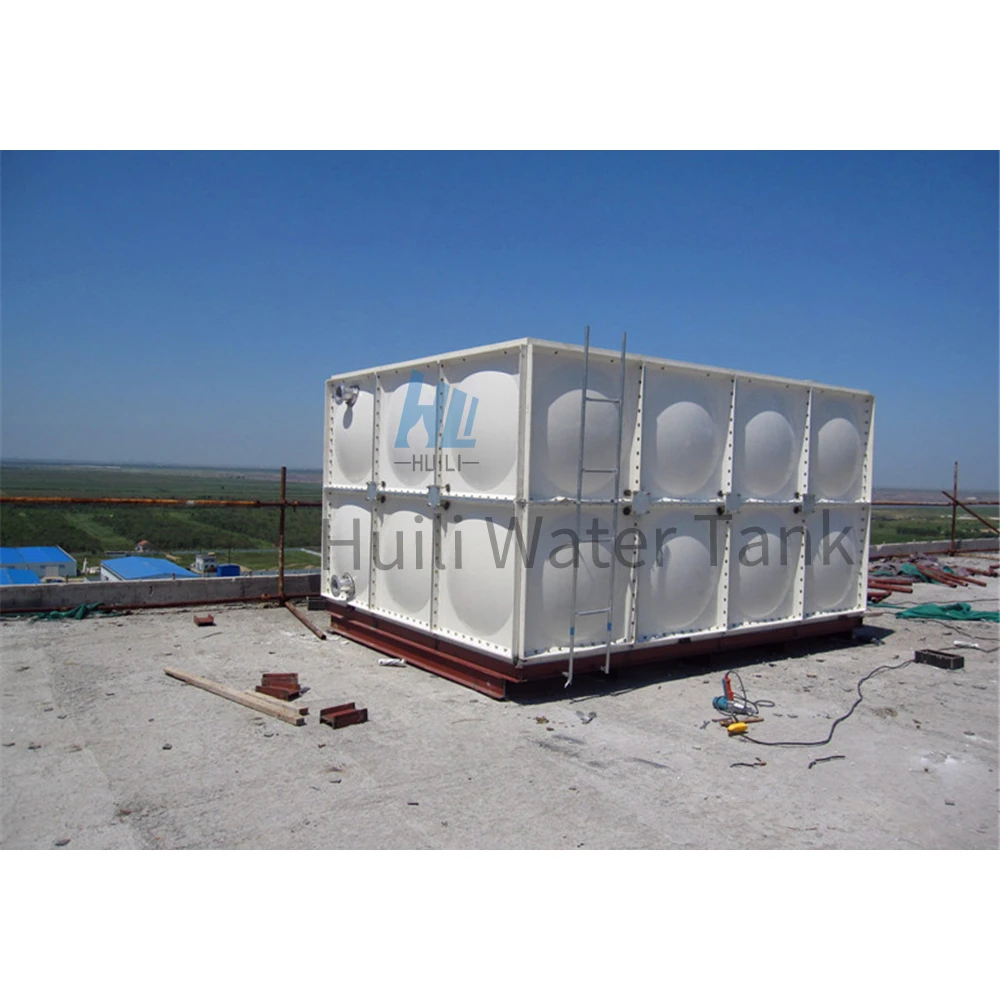 FRP GRP Fiberglass Modular Water Tank for Fire Fighting Sectional Assembled 1000ltr Water Pump Tanks