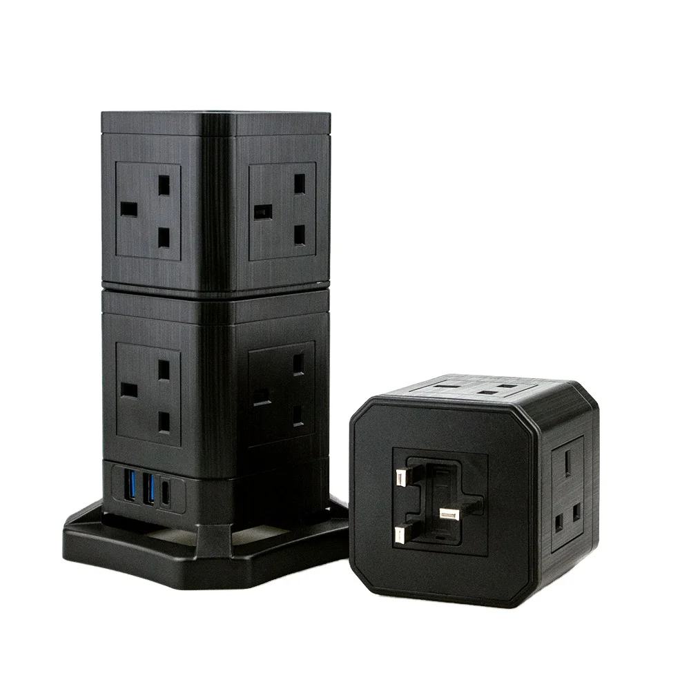 High Quality Electrical Supplies Extension Board Tower Socket Surge Protector Smart Outlet Electrical Plugs and Sockets