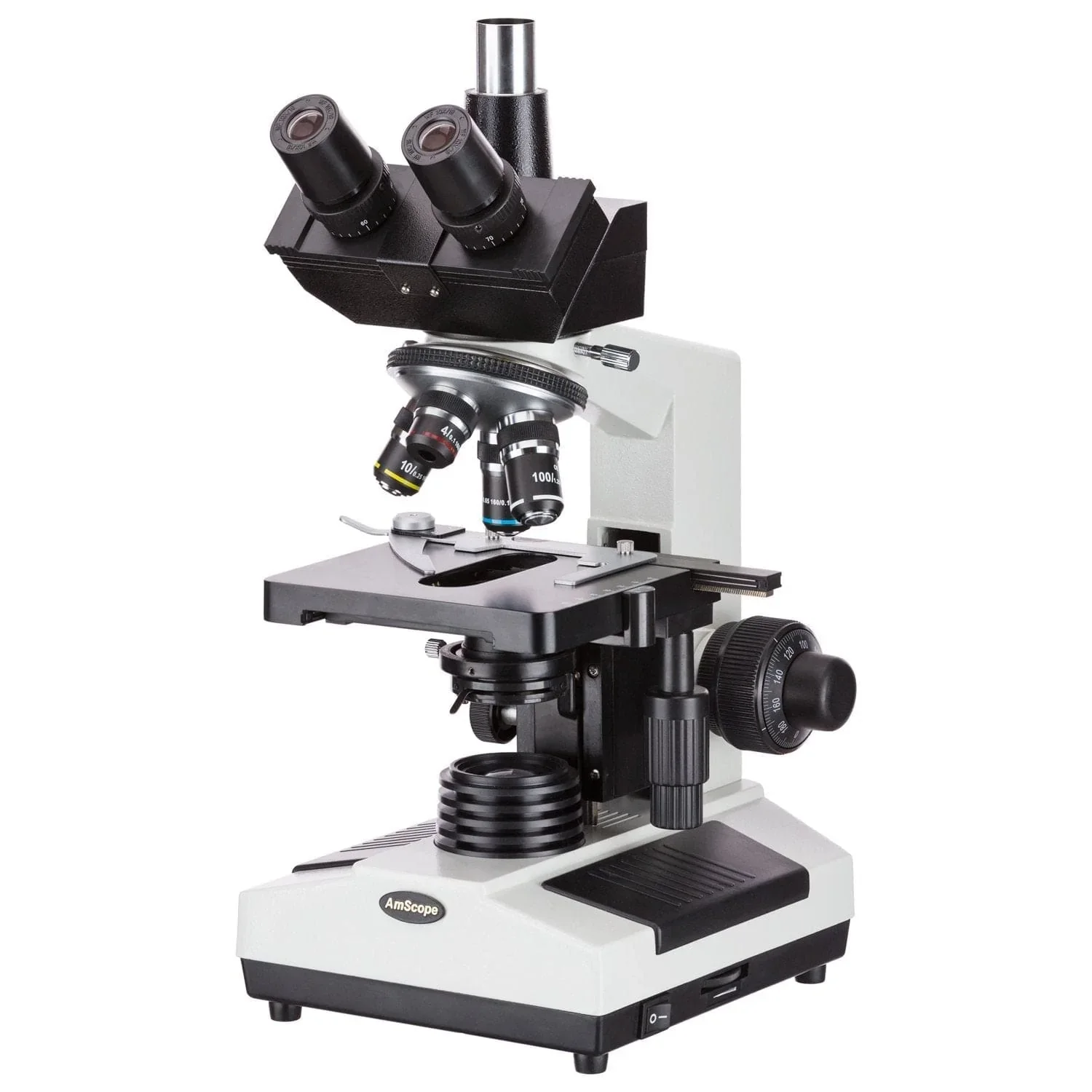 AmScope 40X-2000X Trinocular Halogen Compound Microscope w/ 3MP USB 2.0 C-mount Camera