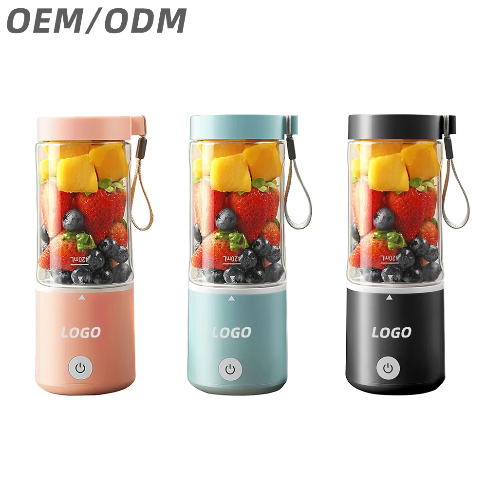 Пластиковый блендер SJ007, миксер, электрический USB Миксер с 6 лезвиями, персональный блендер, портативный блендер для смузи