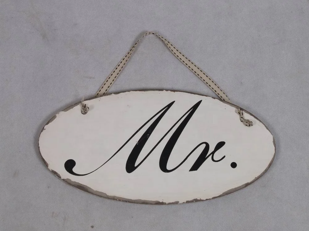 
Antique Cute MDF Bathroom Toilet Door Sign 