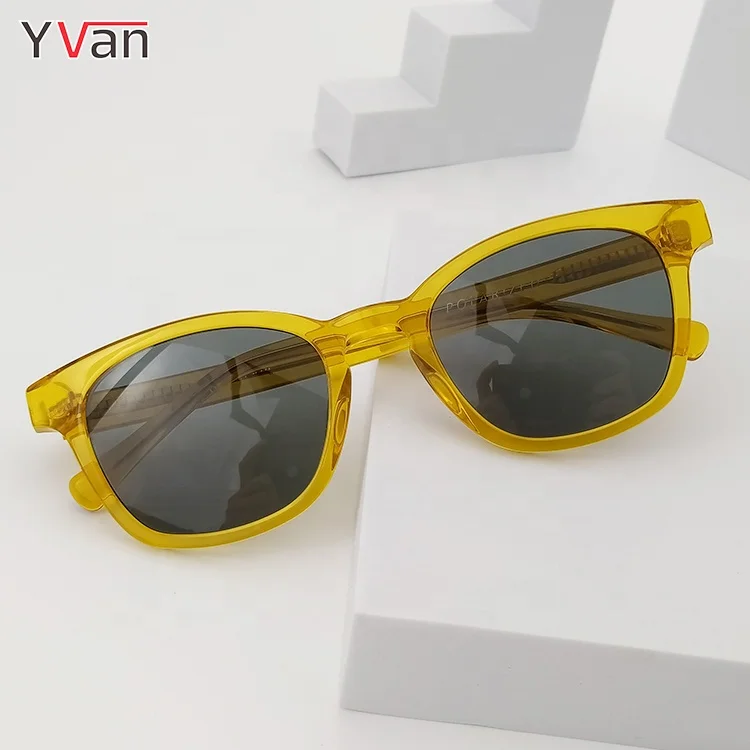 Yvan Quality Mazzucchelli Carl Zeiss Trendy Cellulose Amber Acetate Shades Sunglasses Sun glasses