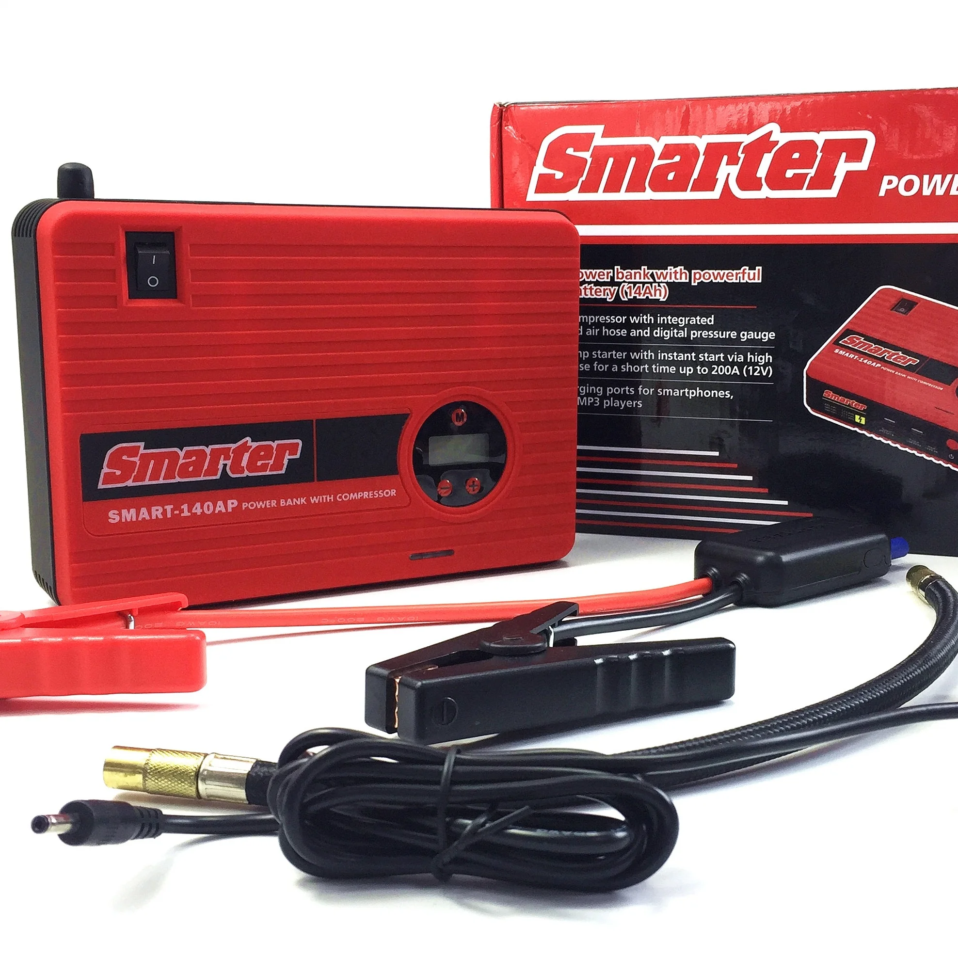 Car power bank With Air Compressor 18000mAh Diesel Generators 1200A jump starter with compressor