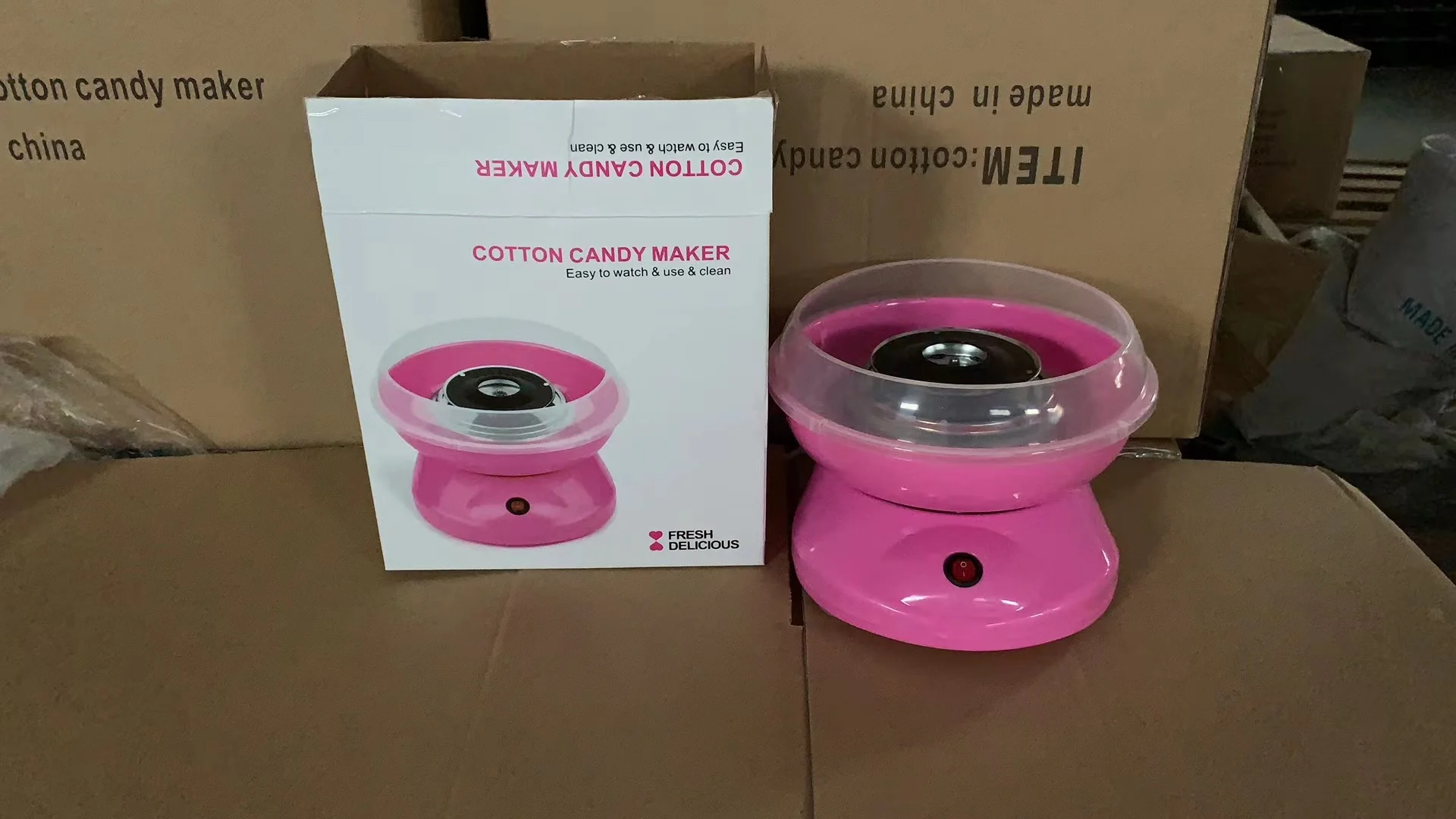Home Funny Electric Automatic Candy Floss Making Machine Mini Cotton Candy Maker