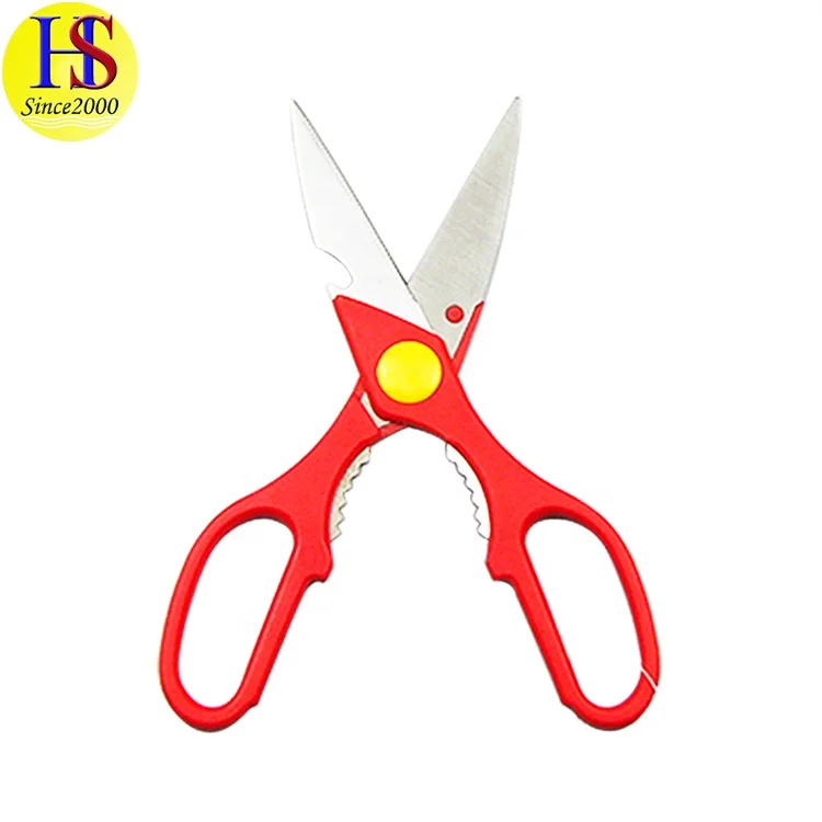 Multifunction Super Sharp Durable Stainless Steel Kitchen Food Pizza Scissors with Opener