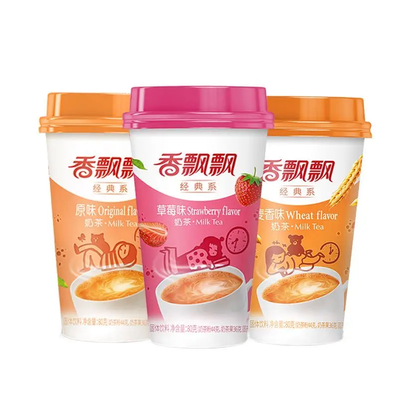 Hot selling milk tea powder 80g instant milk tea powder with various flavors