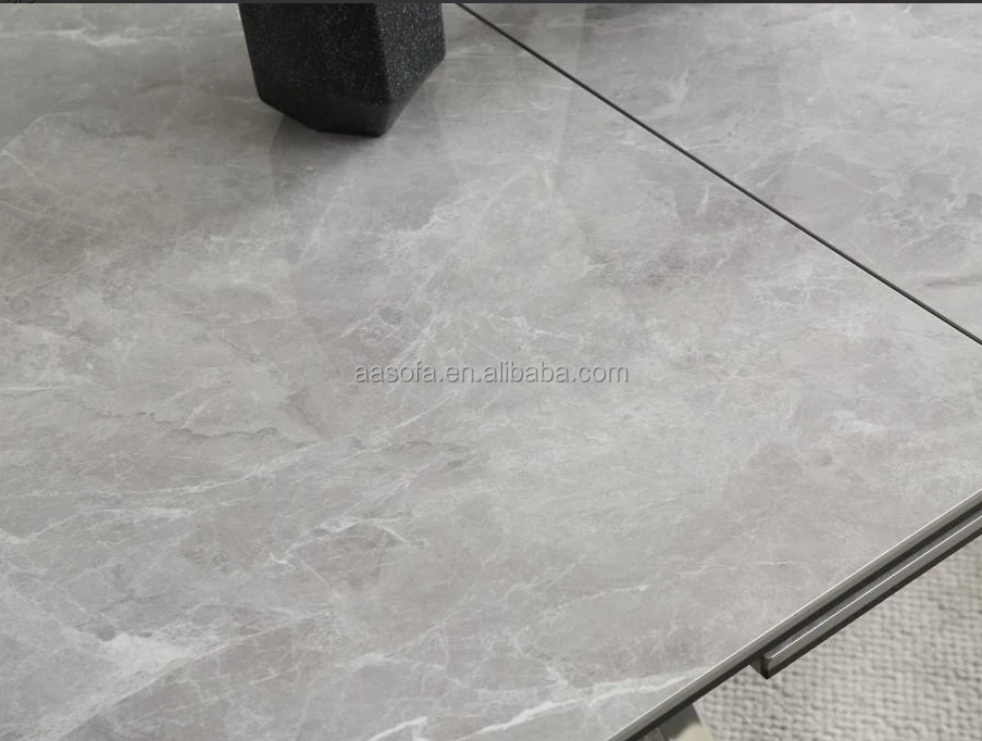 Concrete scandinavian extendable dining table with chairs for 8 to 10 chairs limestone marble dining room tables