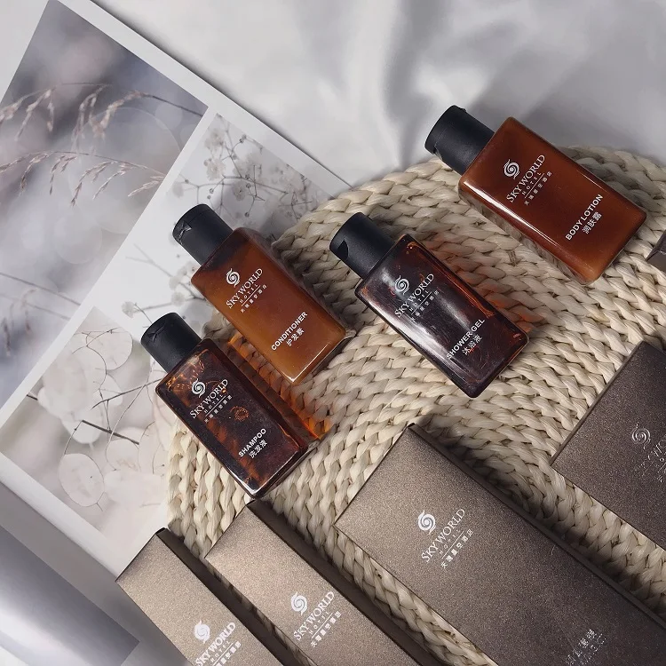 Factory made supplies hot sale Basic Cleaning Sustainable toiletries display industry in china hotel amenities