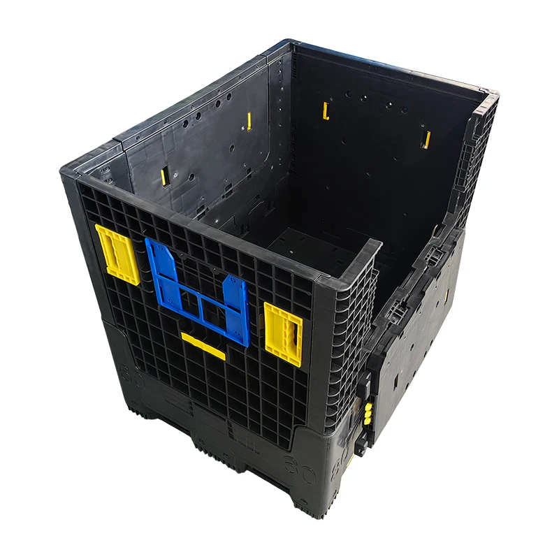 Large Bulk Heavy Dduty Large Stackable Folding Collapsible Bulk Plastic Pallet Foldable Large Box Container for Storage