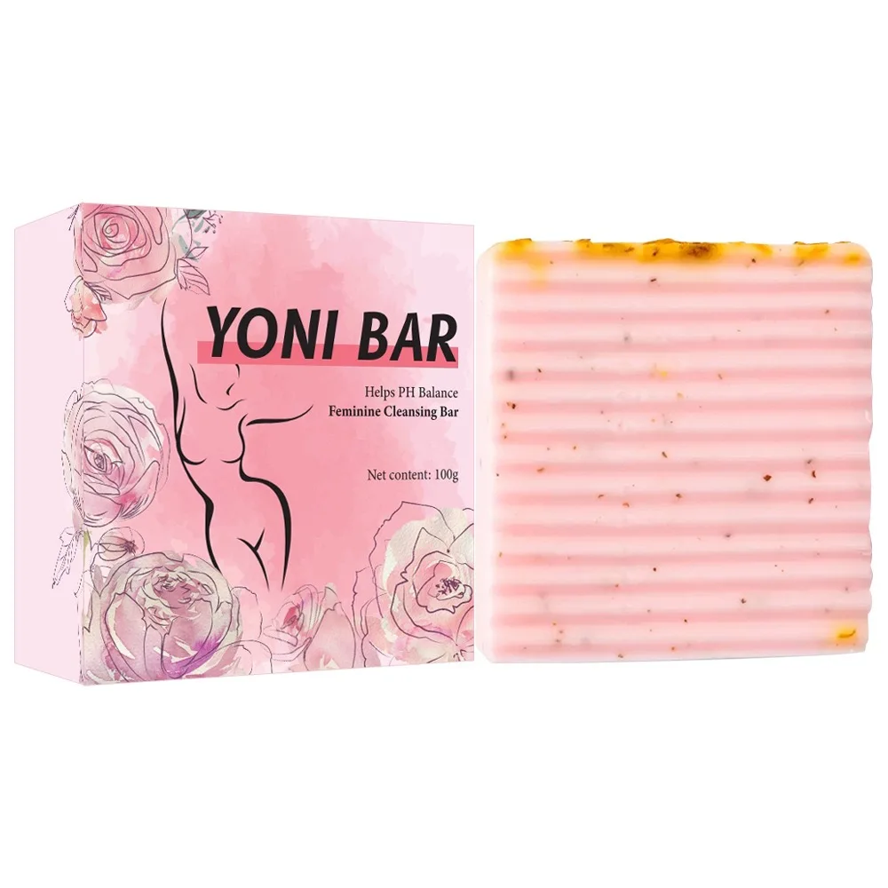 Handmade Yoni Bath Rose Soap Bars Yoni PH Balanced Cleansing Feminine Wash Honey Soap for Women Soap Bar Yoni Wash Away Odor