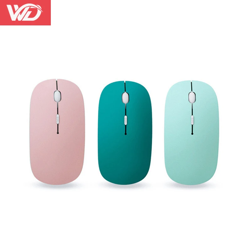 factory  Mouse Wireless Mute  For Laptop Computer PC Mini Ultra-Thin Single-Mode Battery Silent  Mice Wireless