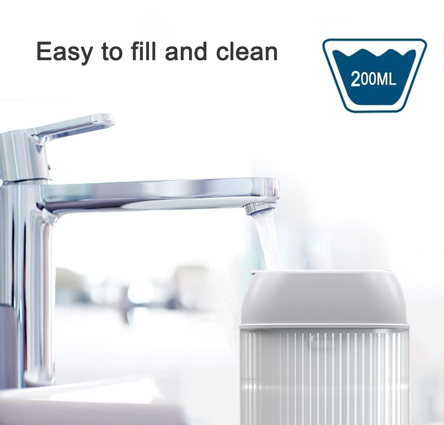 High Quality Electronic Cordless Oral Irrigator For Tooth 200ml Portable Rechargeable Dental Water Flooser