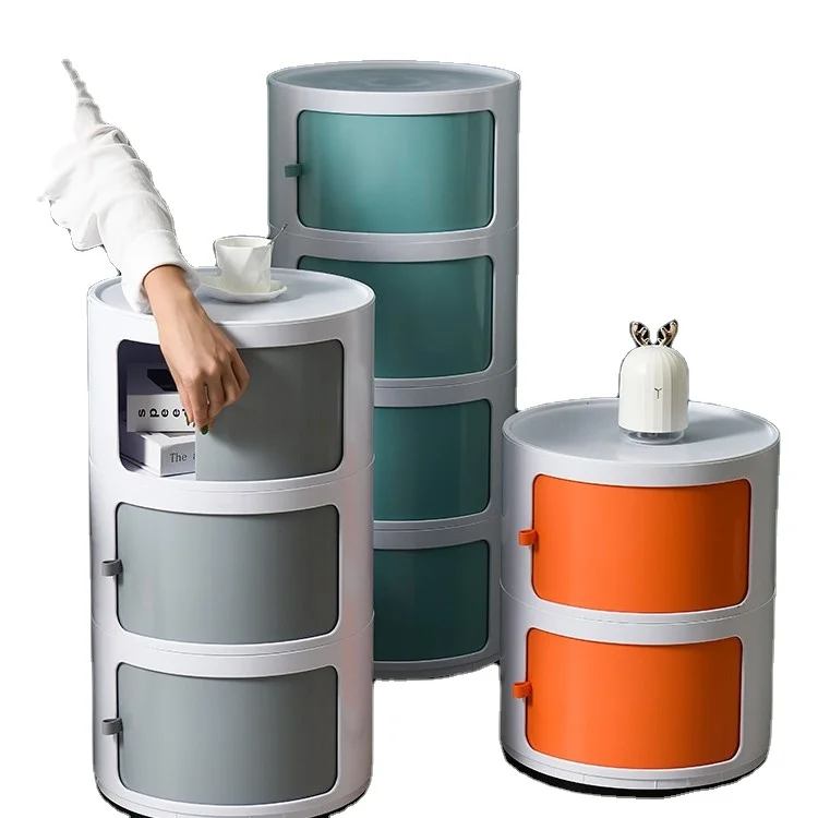 
Wholesale Multifunctional 3 Layer Stackable ABS Storage-box Plastic Cabinet For Household 