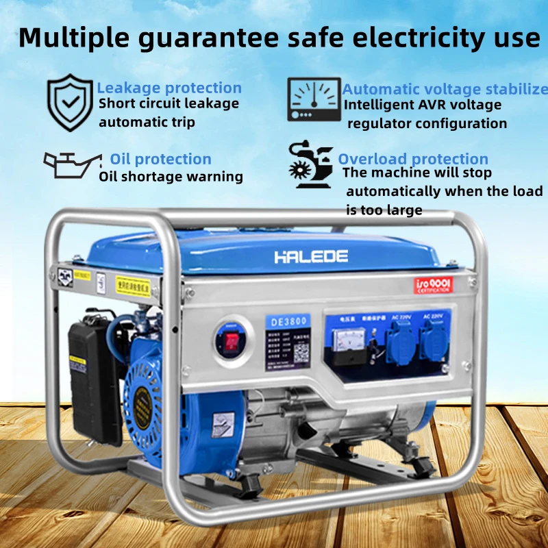 Двойной топливный генератор, 5 кВт, 3 кВт, 220 кВт, 8 кВт, Электрический пусковой бензиновый генератор с природным газом для домашнего пользования