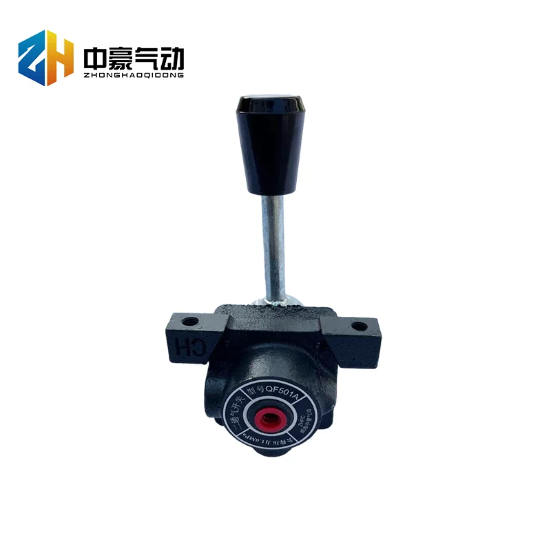 High Quality Aluminium Alloy QF501 pneumatic hand switch valve