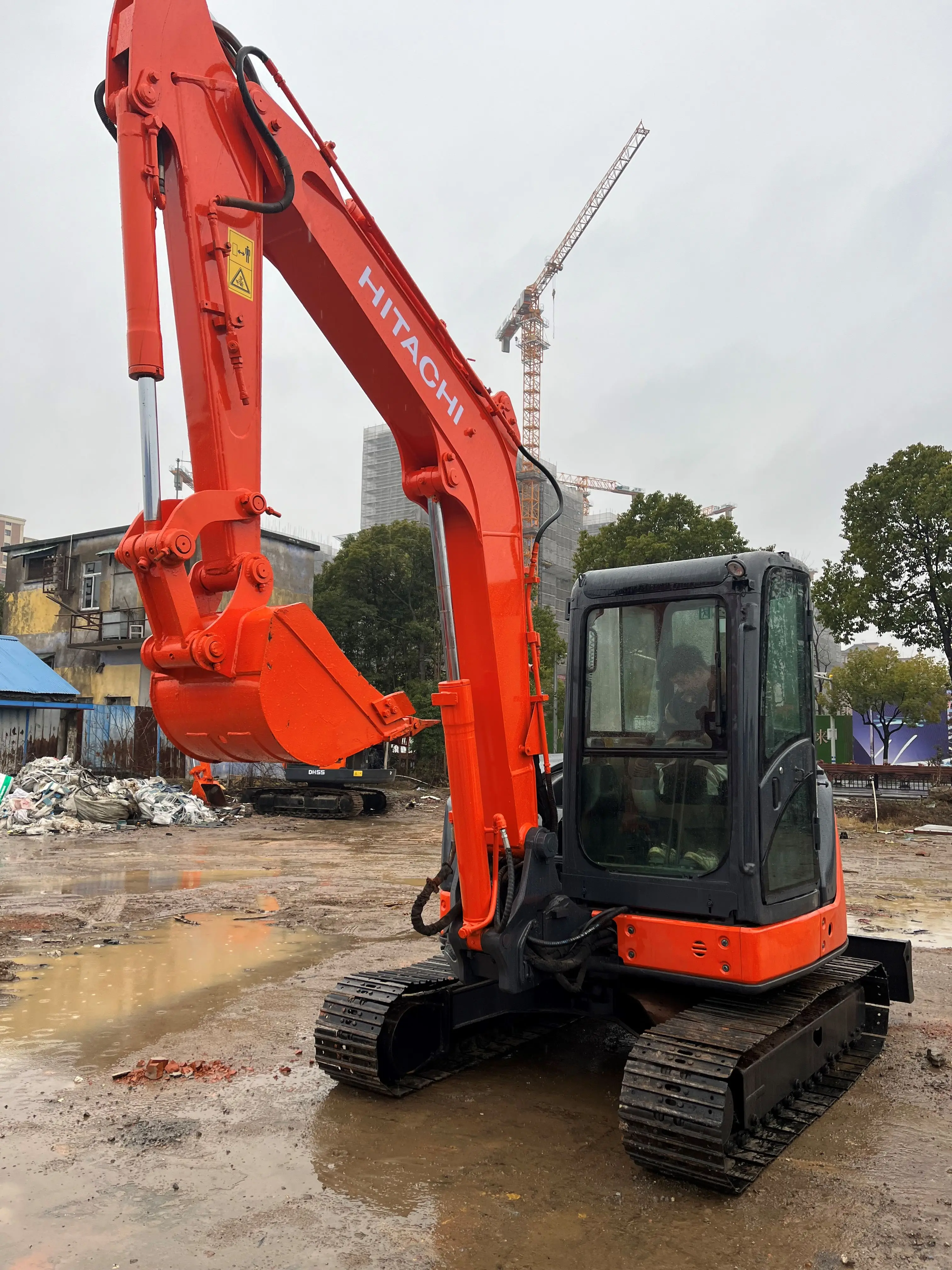 Hitachi ZX50 Mini excavator 5T ZX50u Second Hand Digger Hitachi ZAXIS 50 55 ZX55 Original Japan Multifunctional Excavator