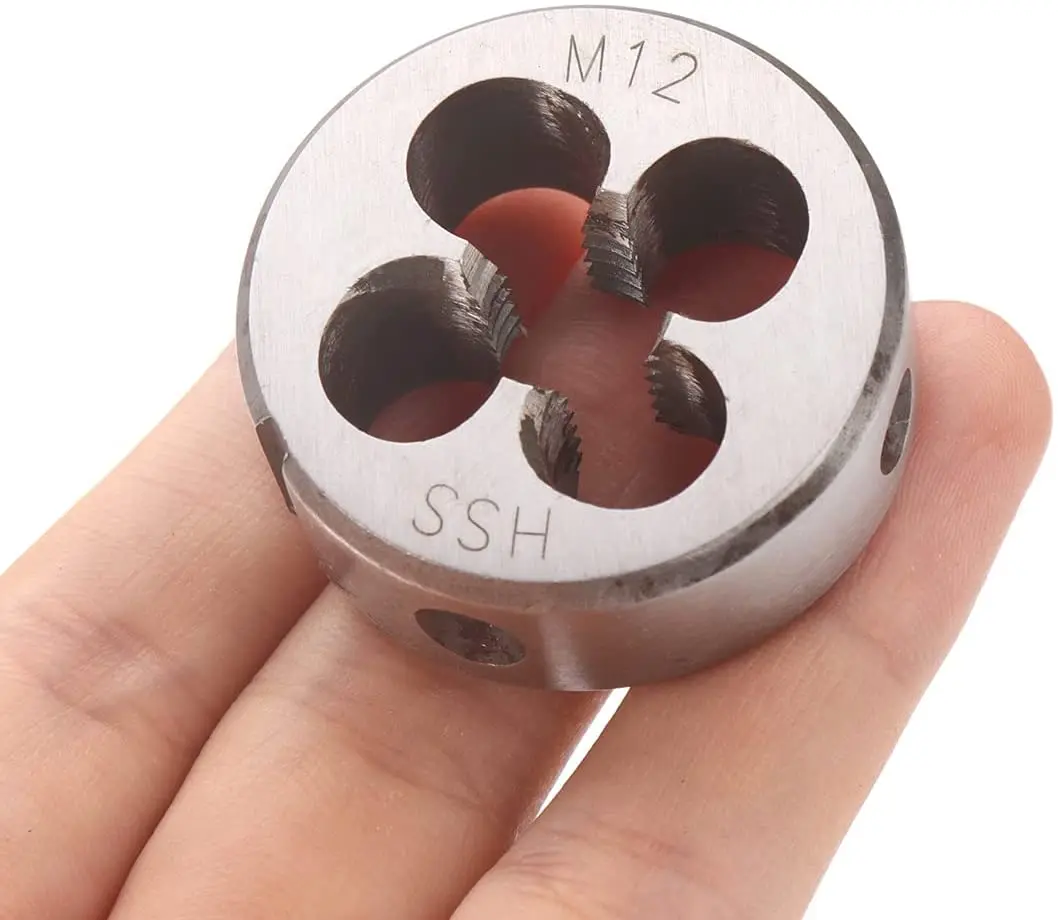Hss Die Cutter используется для ручного крана и машинного метрической круглой резьбы Hand M12x1.5