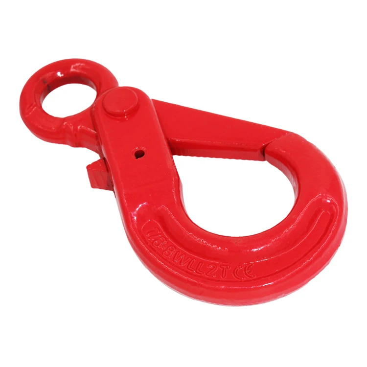 g80 eye self-locking hook for crane lifting chain slings