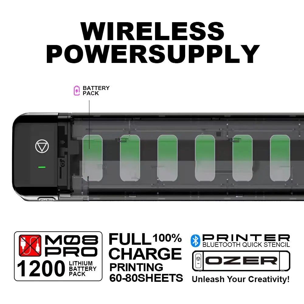 Ozer Wireless Tattoo Stencil Printer Thermal Copier Tattoo Transfer Machine Professional Tattoo Printer