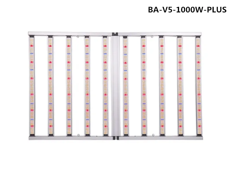 BAVAGREEN hot 1000W Grow Light Adjust Full Spectrum IR UV 3 Channels Dimmable Led Grow Bar For 4x6 4x8FT Growing Tent