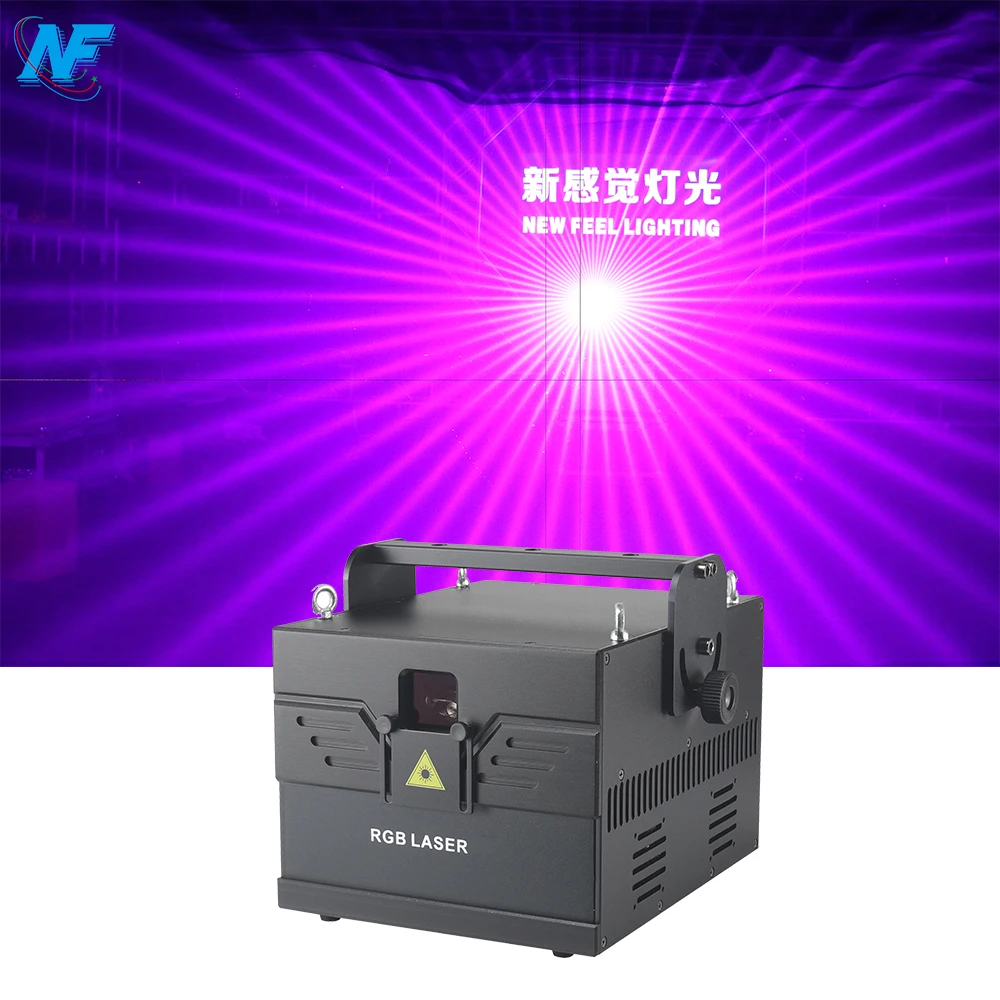 F760 20W RGB Full-Color Laser Beam Lights DMX512 & ILDA Controlled for Stage Night Club KTV Landscape Effects