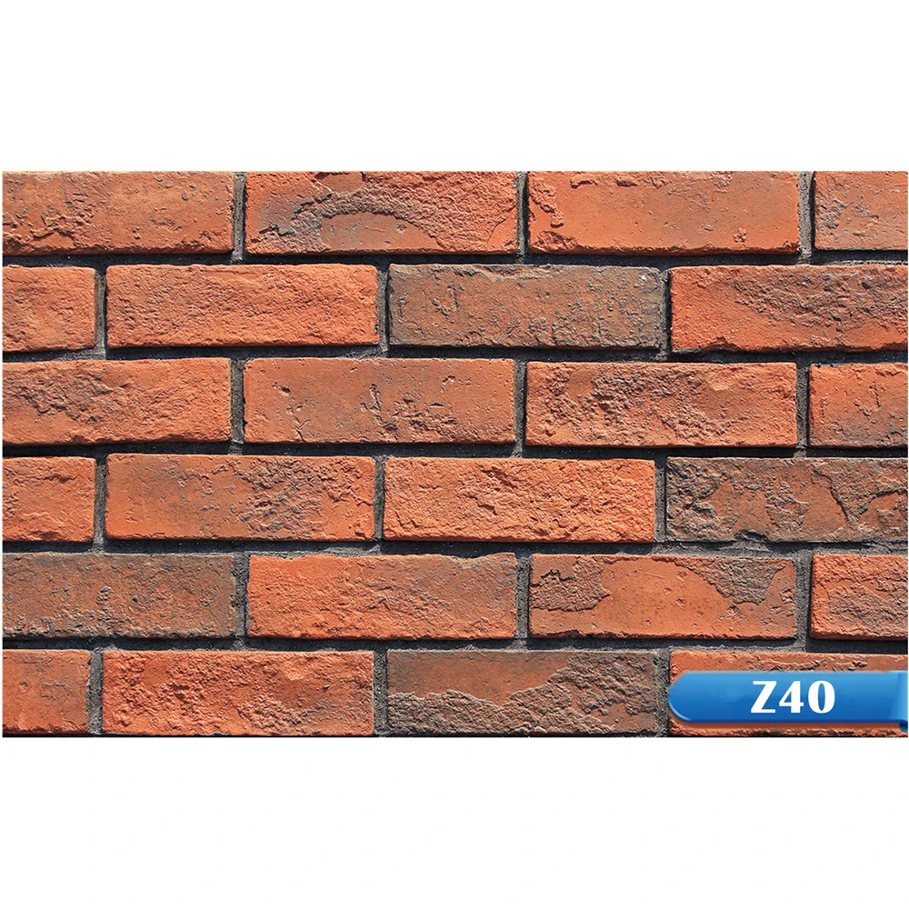 Elcorona Z40 Thin Brick Manufacturers old red bricks Artificial Wall Bricks on sale
