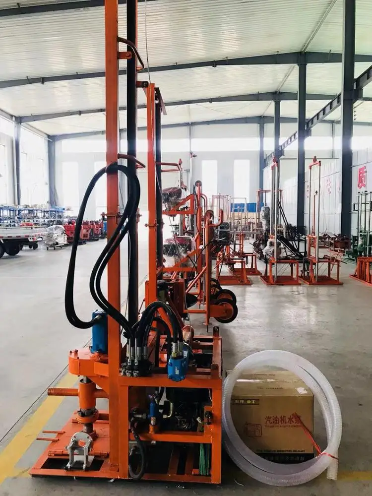 120m Deep Portable Diesel Hydraulic Water Well Borehole Drilling Machine