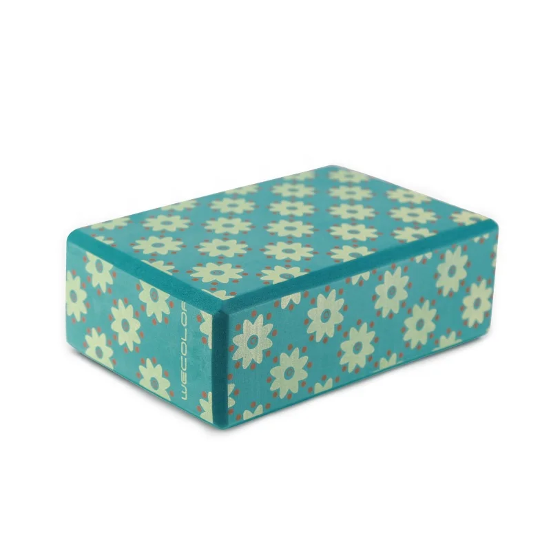 Eco friendly cork yoga block high density EVA yoga brick with custom logo