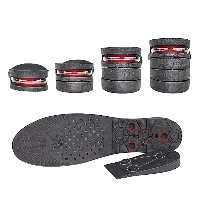 Height Increase Insole 4-Layer Orthotic Heel Shoe Lift kit with Air Cushion Elevator Shoe Insole Lifts Inserts for Men Women
