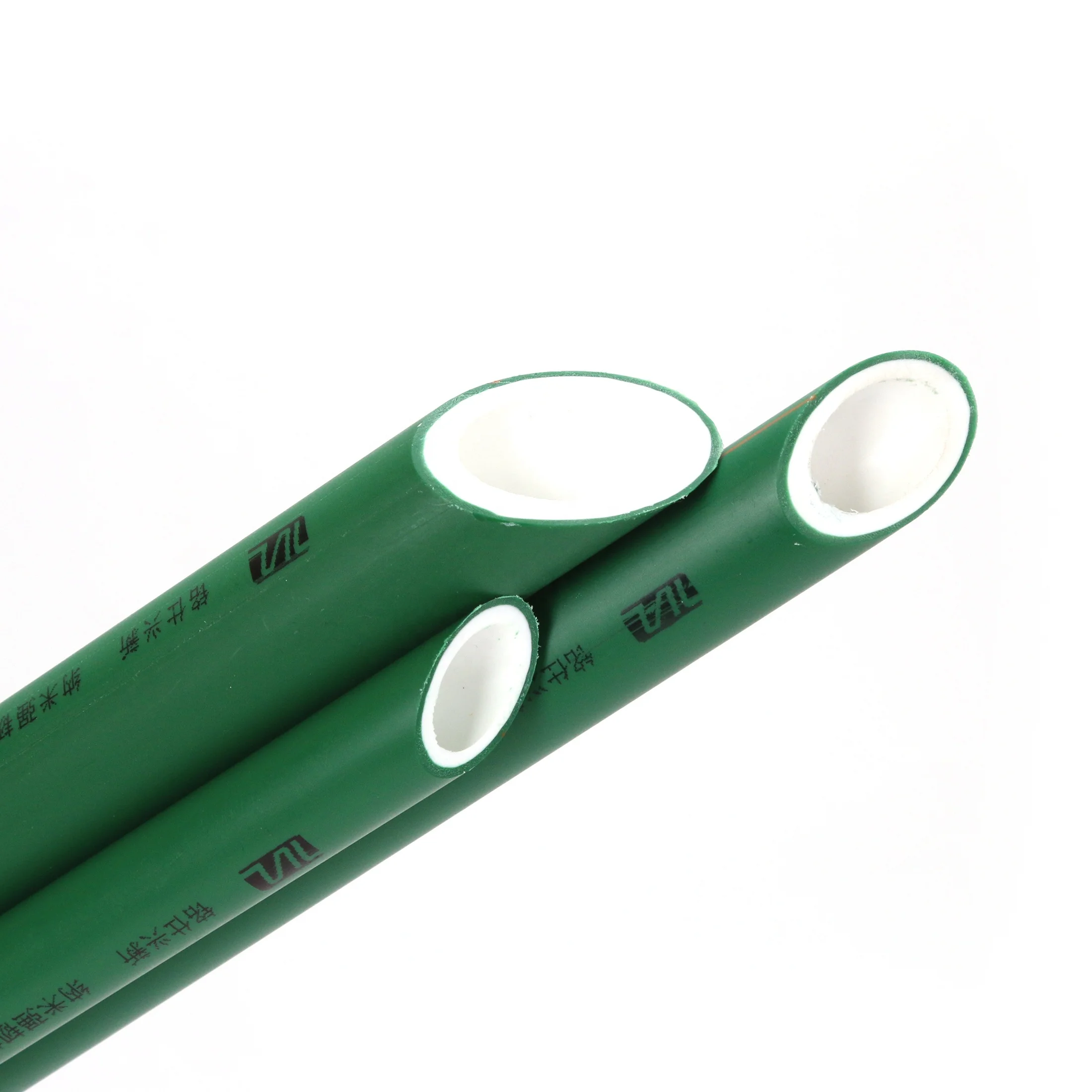 PP-R  Plastic white green  hot water pipes