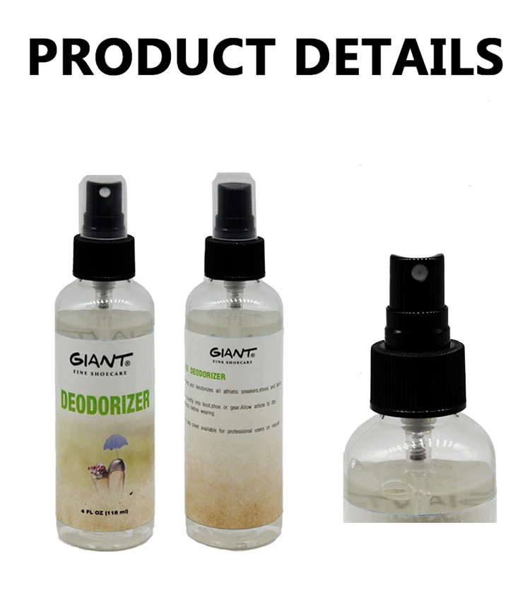 
Giant odor remover spray fragrance natural deodorant for shoes 