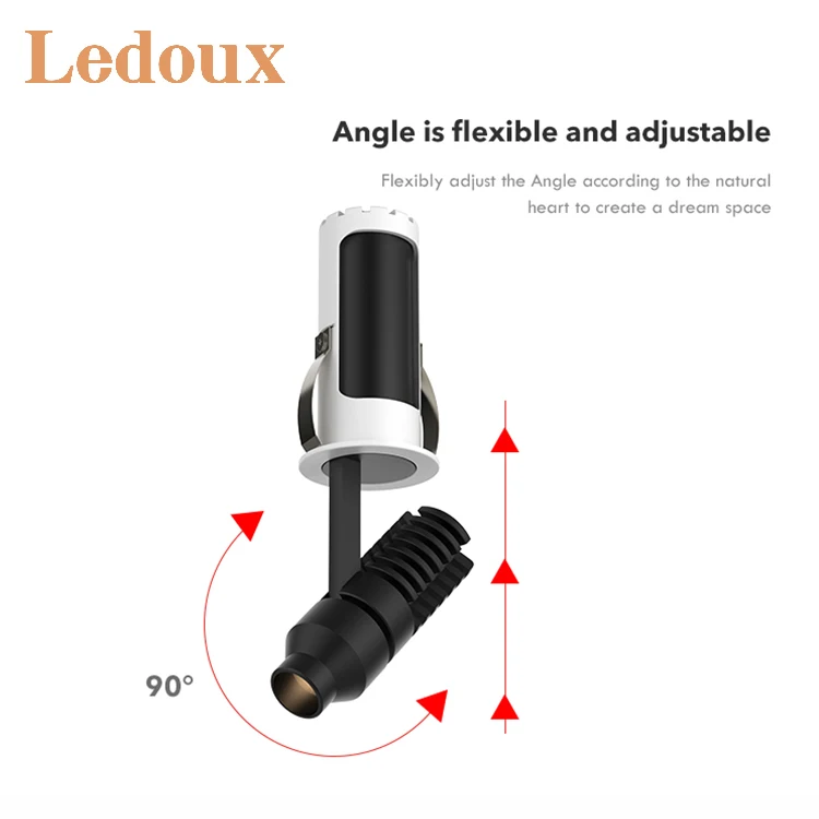 LEDOUX Best Selling Surface Mounted Waterproof IP20 Aluminum Home Indoor Downlight 8W Spot Lamp Led