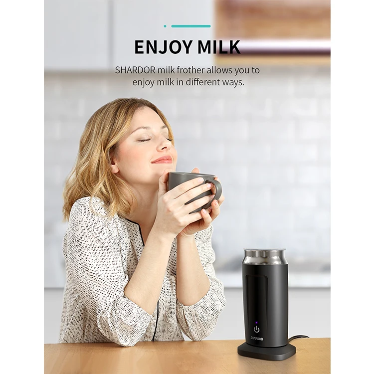 Milk frother electric multifunctional 500W stainless steel automatic milk frother 240ml