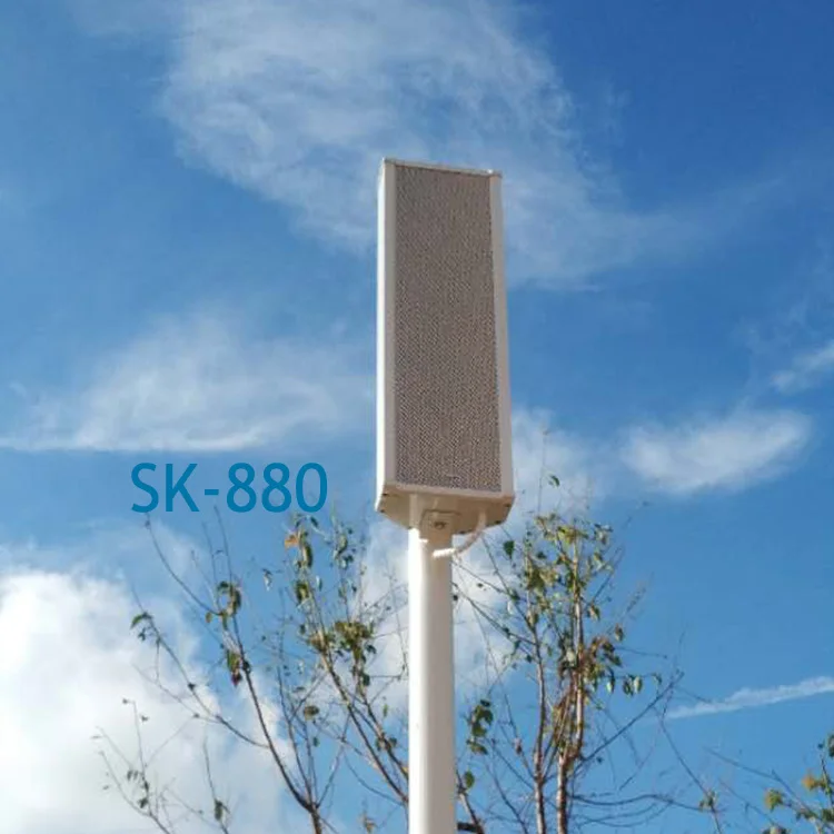 Thinuna SK-880 80 Watt Wall Speaker Waterproof Outdoor 100V Column Loudspeaker for School PA Audio Broadcasting System