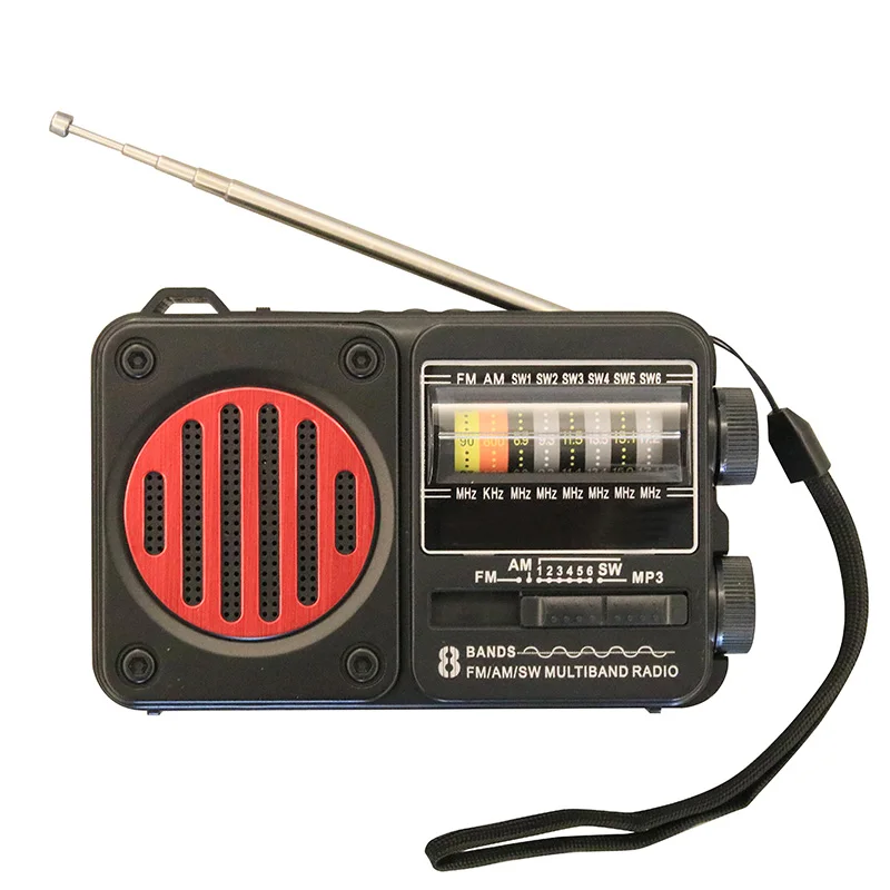 SG-322BT Manufacture wireless link multiband radio with usb tf card  torch light  lithium recharge battery