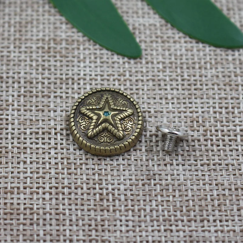 Factory wholesale fashion design western saddle conchos for belt buckles