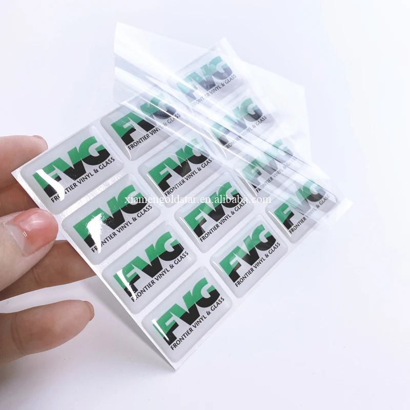 Customized oval epoxy stickers silver epoxy stickers custom epoxy stickers with logo