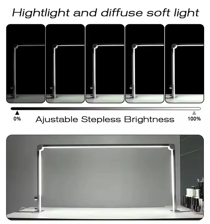 Eye protection lighting square desktop lamp nail artist special beauty shop eyelash LED fill light