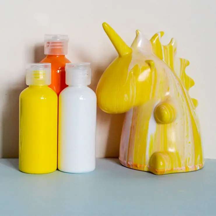 Wholesales Soft Pvc Diy White Dinosaur Paint Art Fluid For Kids And Adult