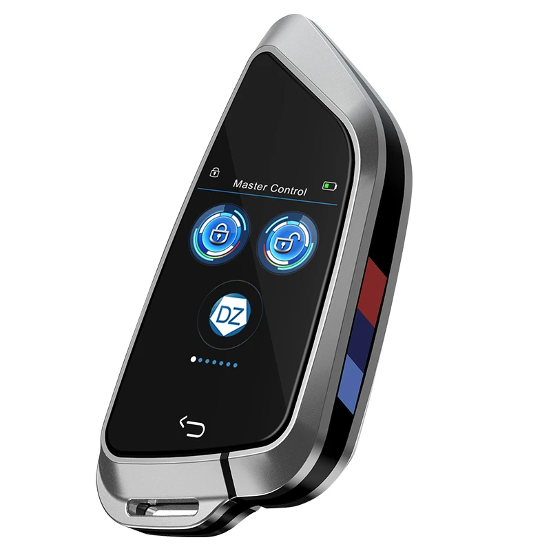 drop shipping remote led LCD control mobile app control pre heat pre warm up remote control open trunk car lcd smart key