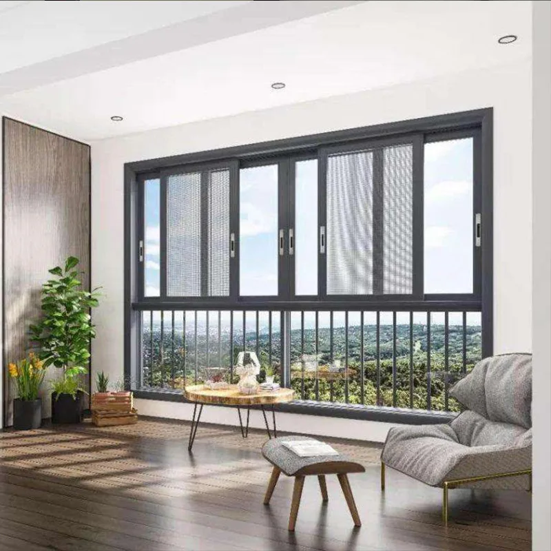 Modern Design Soundproof Aluminium Sliding Windows Bunnings Small Sliding Window Glass Price