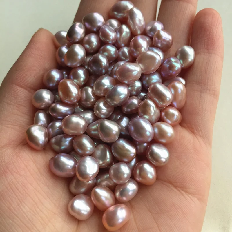No hole can drill free sample 7-8 mm AAA top quality loose freshwater nugget pearl