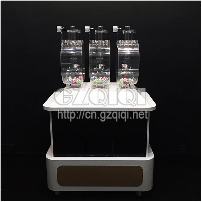 Customized multi-cylinder lottery machine with display screen