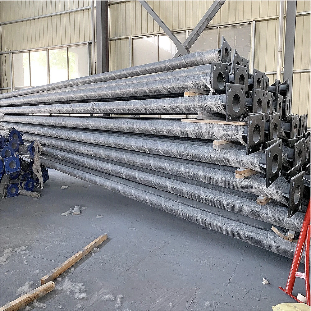high quality wholesale OEM outdoor waterproof steel lamp poles   aluminum 5m 6m 7m 8m 9m street light pole