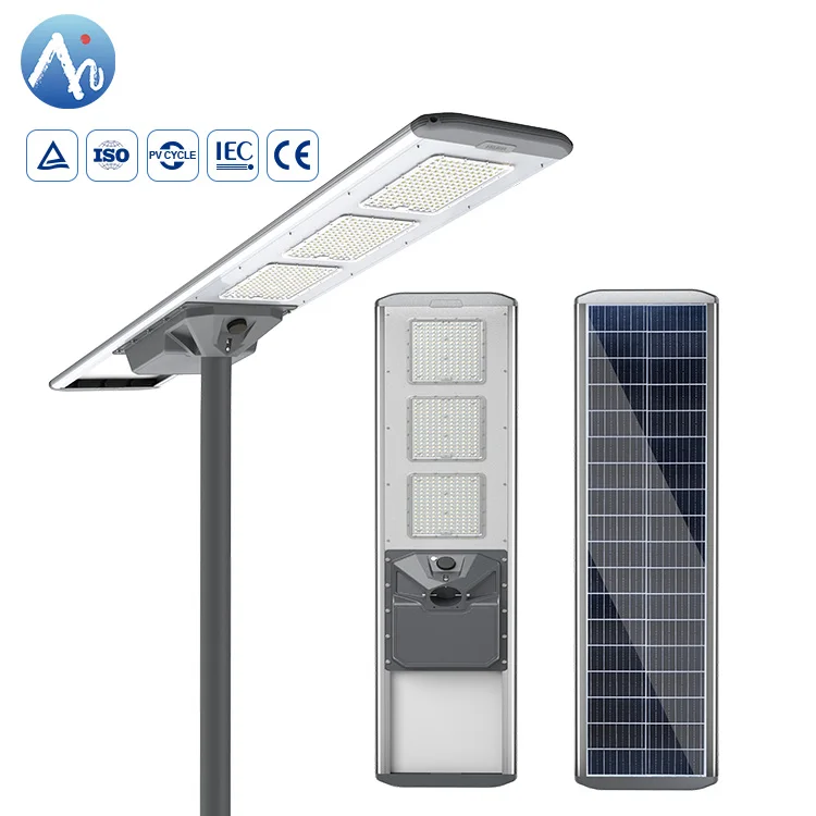 Anern 100w 120w 150w outdoor led solar street light with cctv camera 4g