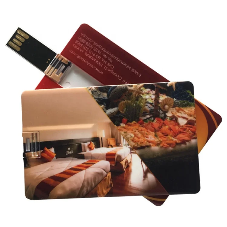 $1 Business card USB, flash drive card 128gb credit card usb with logo prints
