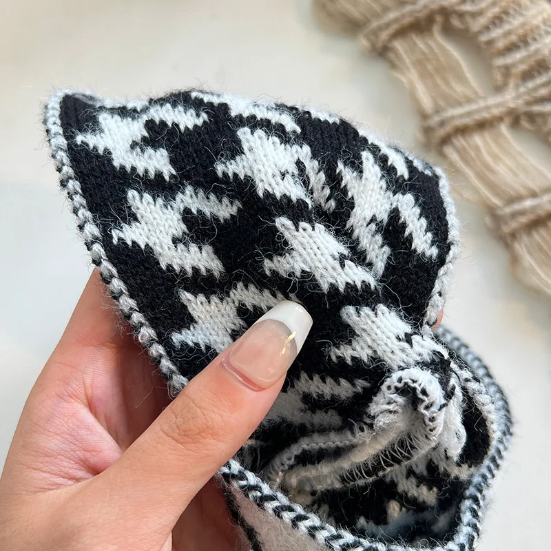 Plain Check pattern Headbands for Women Fabric Hair Band, Knot Hairbands Hair Accessories