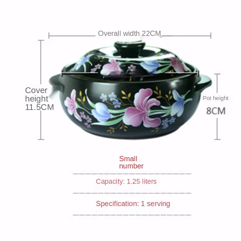 Soup Pot Rice Vermicelli Casserole Casserole Braised Chicken Stew Ceramic Pot Medicine Pot